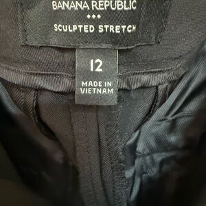 Banana Republic Black Sculpted Stretch Trousers